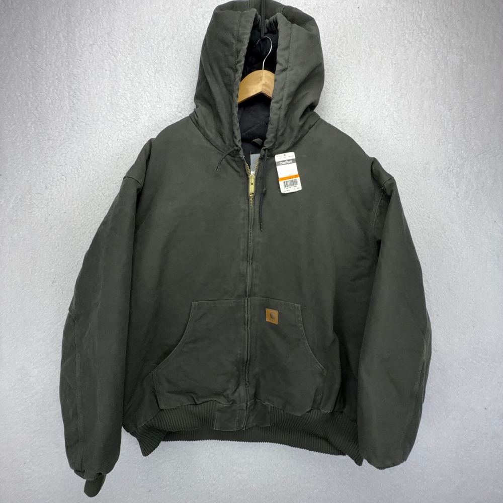 Carhartt Sandstone Active Jacket Quilt Lined Mens 4XL J130 MOS Moss Green NWT